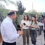 ŞANLIURFA (PHA) - Fatma Didar YILDIRIM - GAP Gazeteciler Birliği’nin davetlisi olarak Türkiye’ye gelen Romen gazeteci heyeti, Şanlıurfa Karaköprü Belediye Başkanı Nihat Çiftçi ile bir araya geldi.