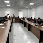ADIYAMAN (PHA) - Adıyaman İl Sağlık Müdürlüğüne bağlı Sağlık Hizmetleri Başkanlığı Afetlerde Sağlık Hizmetleri Birimi tarafından sağlık personellerine yönelik KBRN eğitimler devam ediyor.