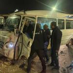 ADIYAMAN (PERRE) - Şeriban ÖZÇAKMAK - Adıyaman'da meydana gelen trafik kazasında minibüs ile otomobil çarpıştı, 3 kişi yaralandı.