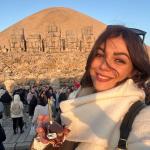 ADIYAMAN (PHA) - Adıyaman’ın Kahta ilçesinde UNESCO Dünya Kültür Mirası olan 2100 yıllık Kommagene Uygarlığının efsanevi kralı Antiochos Teos’un Nemrut Dağı zirvesinde inşa ettiği anıtsal alanda doğum gününü kutlayan Tür...