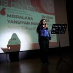 ADIYAMAN (PHA) - Adıyaman Üniversitesi Fen Edebiyat Fakültesi Türk Dili ve Edebiyatı Bölümü tarafından “Mısralara Yansıyan Nur: Naat Şiirleri Dinletisi” programı düzenlendi.