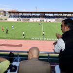 ADIYAMAN (PERRE) - Sibel TURAN-Adıyaman Üniversitesi Stadyumu'nda oynanan Bölgesel Amatör Lig baraj maçında Kahta 02 Spor, Adıyaman Belediyespor'u 2-0 mağlup ederek BAL'daki yerini korudu.