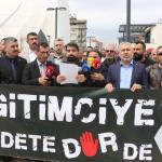 ADIYAMAN (PERRE) - Şeriban ÖZÇAKMAK-Berfin GÜRBÜZ - Eğitim Bir-Sen ve Türk Eğitim-Sen Adıyaman şubeleri öncülüğünde Cuma namazı sonrası gıyabi cenaze namazı kılındı, eğitimde şiddete karşı ortak basın açıklaması yapıldı.