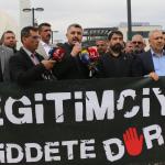 ADIYAMAN (PERRE) - Şeriban ÖZÇAKMAK-Berfin GÜRBÜZ - Eğitim Bir-Sen ve Türk Eğitim-Sen Adıyaman şubeleri öncülüğünde Cuma namazı sonrası gıyabi cenaze namazı kılındı, eğitimde şiddete karşı ortak basın açıklaması yapıldı.