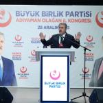 ADIYAMAN (PERRE) - (Sibel TURAN-Şeriban ÖZÇAKMAK) - Büyük Birlik Partisi (BBP) Genel Başkanı Mustafa Destici, partisinin Adıyaman programı kapsamında yaptığı konuşmada 6 Şubat depremlerinin ardından yürütülen yeniden inş...