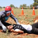 ADIYAMAN (PHA) - Adıyaman İl Sağlık Müdürlüğüne bağlı Ulusal Medikal Kurtarma Ekipleri (UMKE) tarafından gönüllü 25 kursiyerin katılımıyla 5 gün süren  teorik ve pratik eğitimin ardından gerçeği aratmayan tatbikat gerçek...