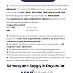 ADIYAMAN (PHA) - Gülbahar SÜNGÜ - Adıyaman’da 6 Şubat 2023 tarihli Kahramanmaraş merkezli depremlerden etkilenen ve 7269 sayılı Kanun kapsamında hak sahibi kabul edilen vatandaşlar için açık borçlandırma süreci başlıyor.