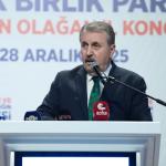 ADIYAMAN (PERRE) - (Sibel TURAN-Şeriban ÖZÇAKMAK) - Büyük Birlik Partisi (BBP) Genel Başkanı Mustafa Destici, partisinin Adıyaman programı kapsamında yaptığı konuşmada 6 Şubat depremlerinin ardından yürütülen yeniden inş...