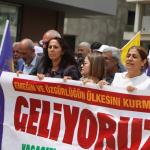 ADIYAMAN (PERRE) - Şeriban ÖZÇAKMAK-Berfin GÜRBÜZ - Adıyaman'da 1 Mayıs Emek ve Dayanışma Günü, Adıyaman Emek ve Demokrasi Platformu'nun düzenlediği etkinlikle kutlandı.
