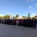 ADIYAMAN (PERRE) - Berfin GÜRBÜZ-Şeriban ÖZÇAKMAK - Adıyaman'da 19 Mayıs Atatürk'ü Anma, Gençlik ve Spor Bayramı dolayısıyla düzenlenen program, Atatürk Anıtı'na çelenk sunulmasıyla başladı.