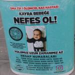 ADIYAMAN (PHA) - Gülbahar SÜNGÜ - SMA Tip 1 ölümcül kas hastalığı ile mücadele eden 22 aylık Kayra Buğdacı için sürdürülen valilik onaylı kampanyada sona yaklaşılırken, gönüllülerden destek çağrısı geldi.