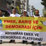 ADIYAMAN (PERRE) - Şeriban ÖZÇAKMAK-Berfin GÜRBÜZ - Adıyaman'da 1 Mayıs Emek ve Dayanışma Günü, Adıyaman Emek ve Demokrasi Platformu'nun düzenlediği etkinlikle kutlandı.