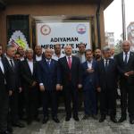 ADIYAMAN (PERRE) - Sibel TURAN-  Berfin GÜRBÜZ- Adıyaman'da Merkez ve Köy Muhtarlarını aynı çatı altında buluşturacak olan Adıyaman Merkez ve Köy Muhtarları Derneği Hizmet Binası, düzenlenen törenle hizmete açıldı.