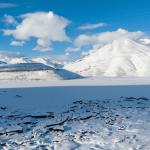 ADIYAMAN (PERRE) - (Emrah PARLAR) - Adıyaman'ın Çelikhan ilçesinde bulunan ve bölgenin önemli doğal miras alanları arasında yer alan Yüzen Adalar, etkili olan kar yağışı ve soğuk hava nedeniyle tamamen buzla kaplandı.